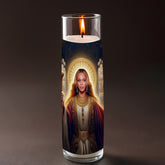 Beyonce prayer candle, designed by Pray To The Stars